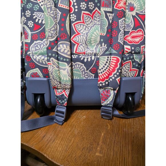 Vera Bradley Lighten Up Rolling Backpack Retired Nomadic Floral Print - Picture 3 of 10